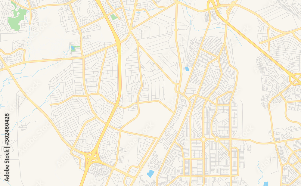 Printable street map of Alberton, South Africa