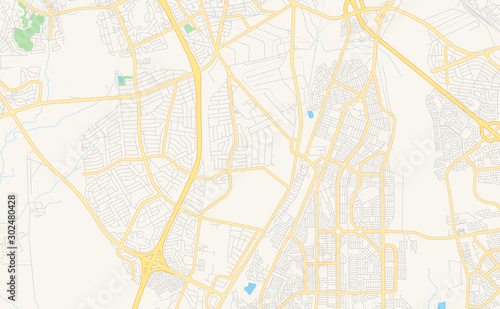 Printable street map of Alberton, South Africa