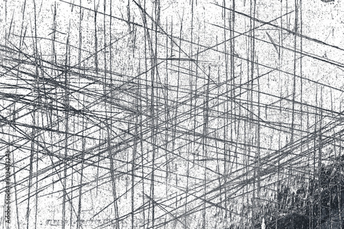 Abstract monochrome grunge stripes background for design.