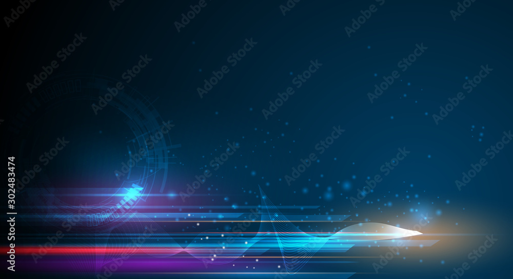 Vector Abstract, science, futuristic, energy technology concept ...