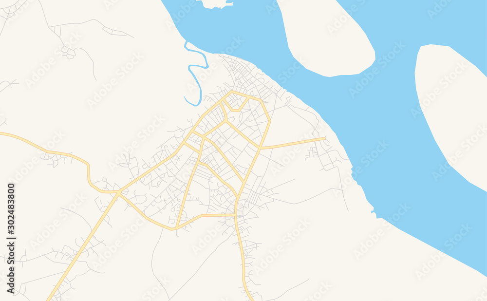 Printable street map of Esuk Oron, Nigeria