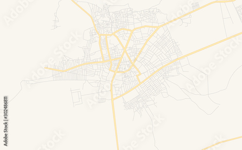 Printable street map of Birnin Kebbi, Nigeria photo