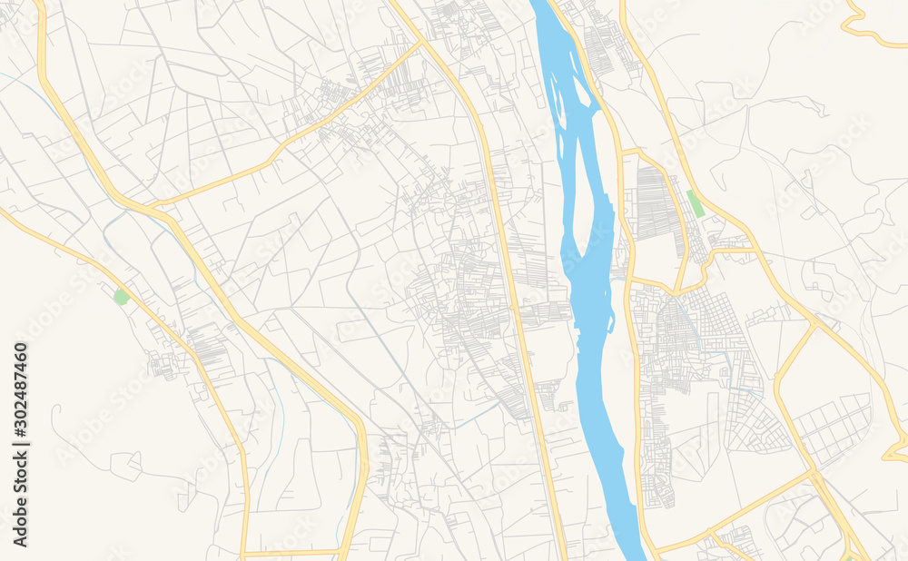 Printable street map of Al Hawamidiyah, Egypt
