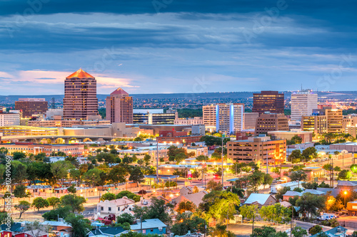 Albuquerque, New Mexico, USA downtown cityscape photo