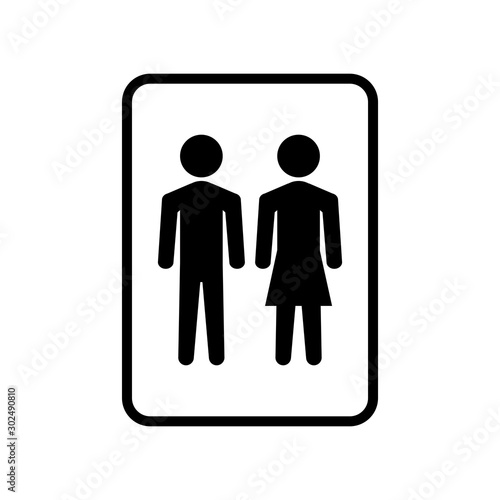 Toilet Men And Women Icon Vector
