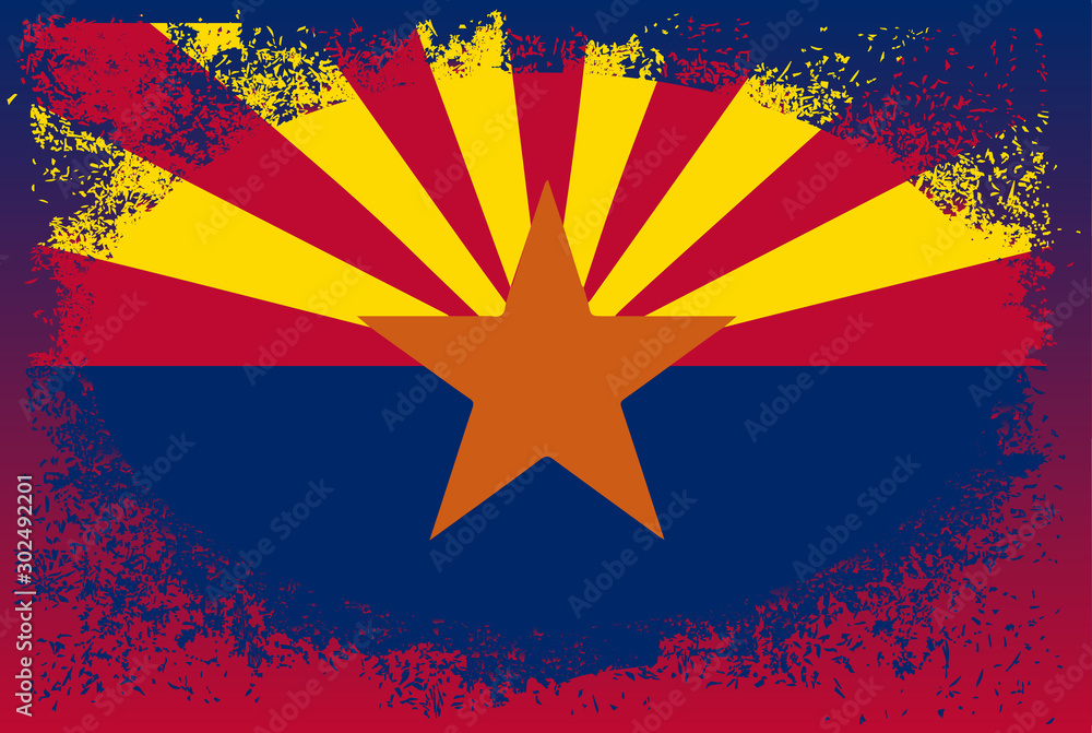 Arizona State Oval Grunge Arizona State Oval Grunge