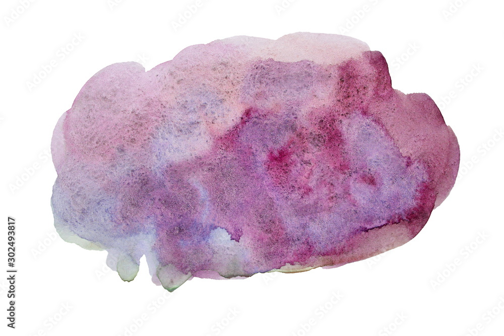 Fototapeta premium Watercolor Texture Hand Painted Blobs