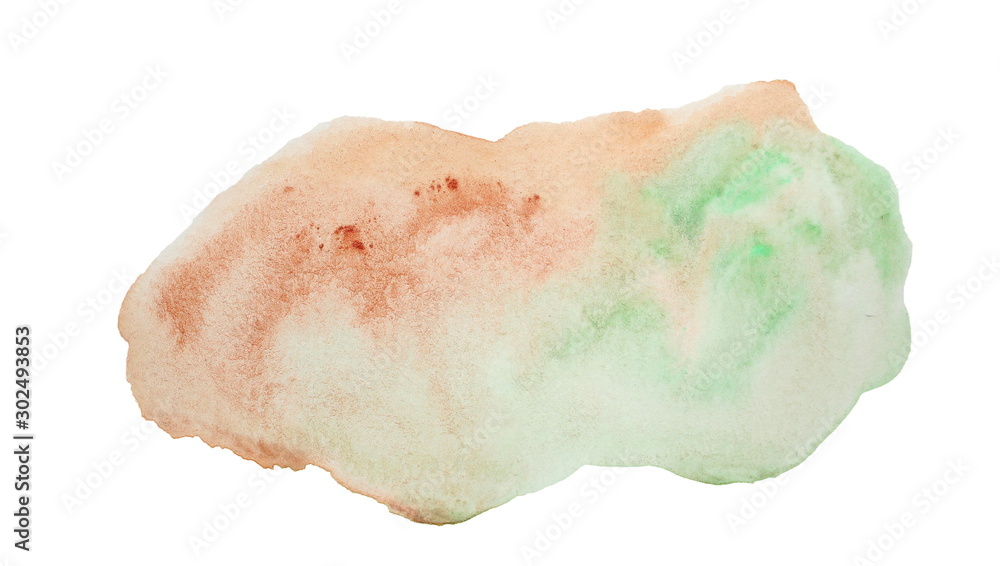 Fototapeta premium Watercolor Texture Hand Painted Blobs