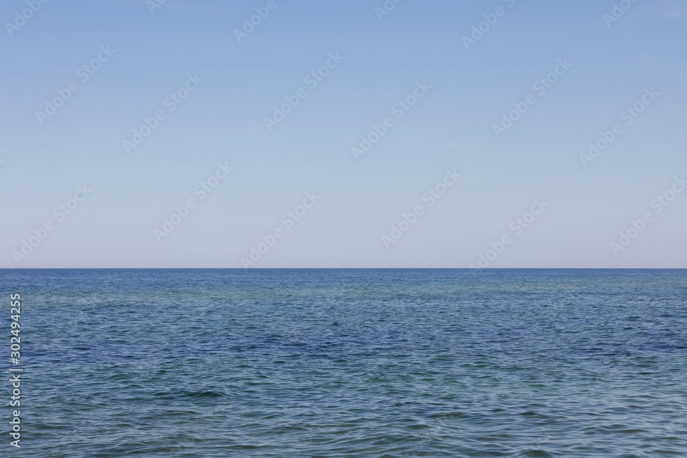 The horizon line on the Baltic Sea The horizon line on the Baltic Sea