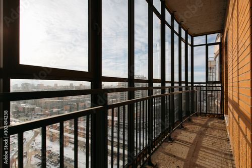 interior of the apartment without decoration