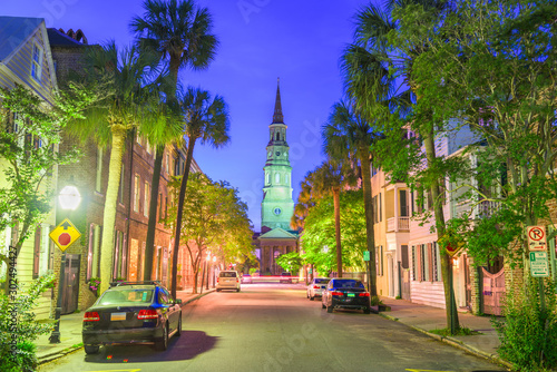Fototapeta Naklejka Na Ścianę i Meble -  Charleston, South Carolina, USA view of the French Quarter