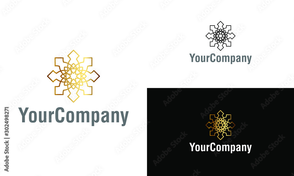 Creative ornament logo design template. Universal ornament vector logo. Creative ornament logo design template. Universal ornament vector logo.