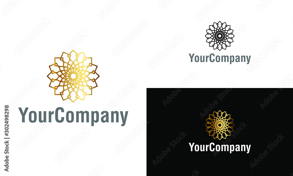 Fototapeta premium Creative ornament logo design template. Universal ornament vector logo.