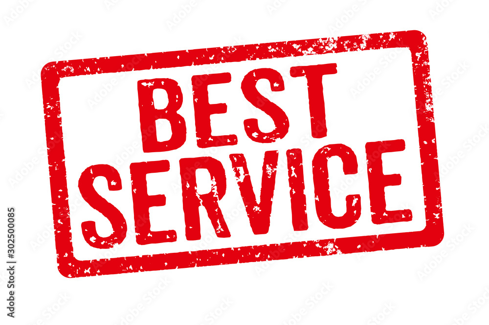 Red stamp on a white background - Best Service Red stamp on a white background - Best Service