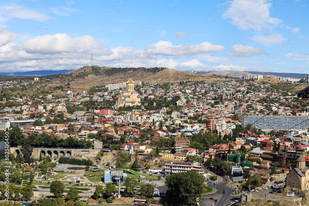 Naklejka premium Old Town of Tiflis, Tbilisi, Georgia