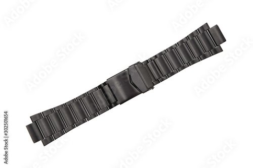 Obraz na płótnie Metal bracelet for watches isolate on a white background