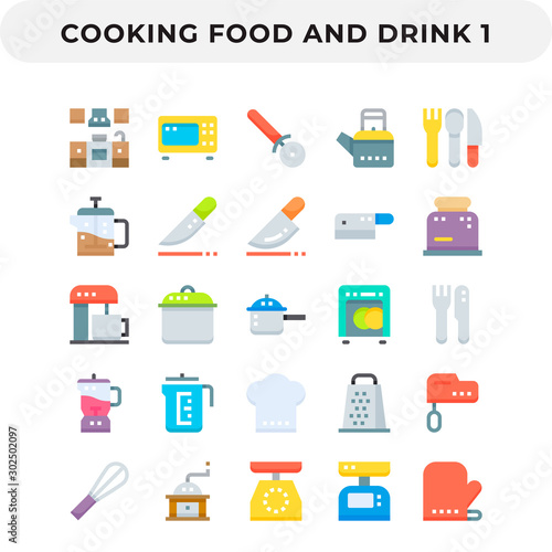 Flat Icons Pack for UI. Pixel perfect vector icon set for web design and website application.