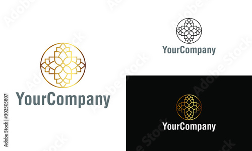 Creative ornament logo design template. Universal ornament vector logo.