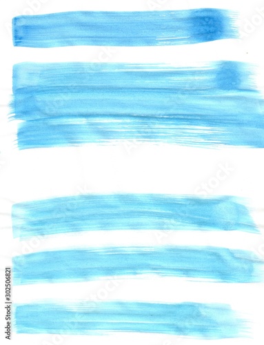 Abstract white light and dark blue texture and background with thin and long flowing stains lines drawn by watercolor paints. Great basic of print, badge, party invitation, banner, tag.