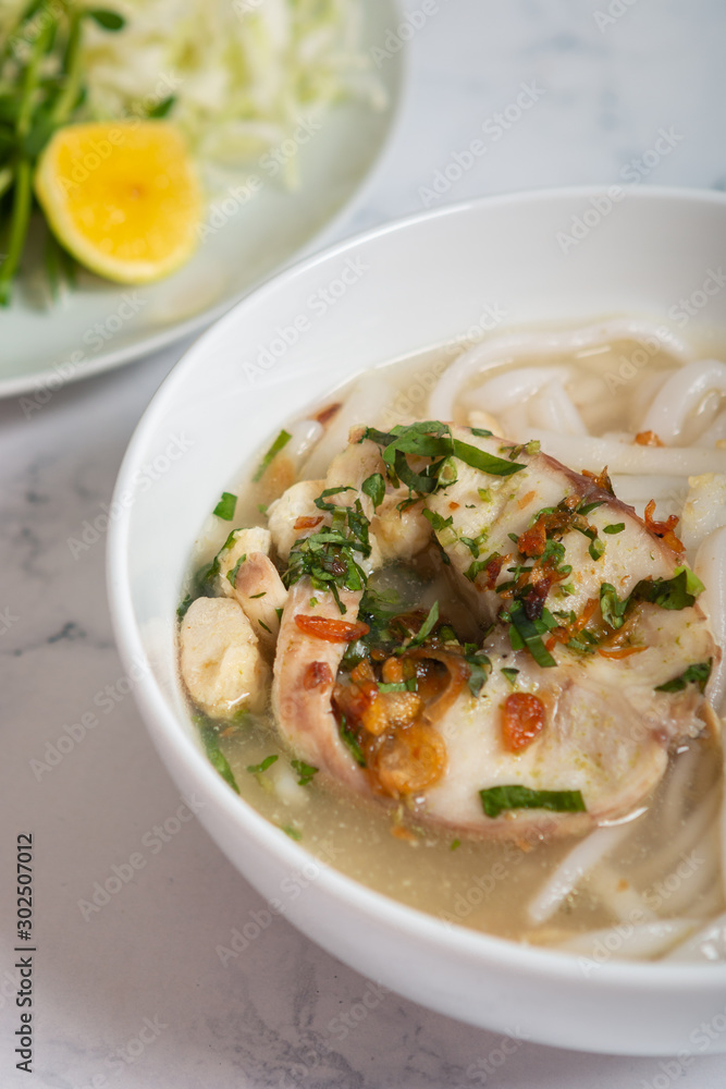 Banh Canh Ca Loc - Vietnamese Thick Noodle Soup Banh Canh Ca Loc - Vietnamese Thick Noodle Soup