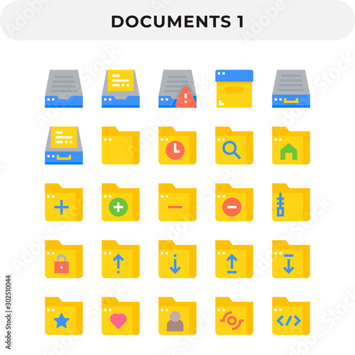 Flat Icons Pack for UI. Pixel perfect vector icon set for web design and website application.