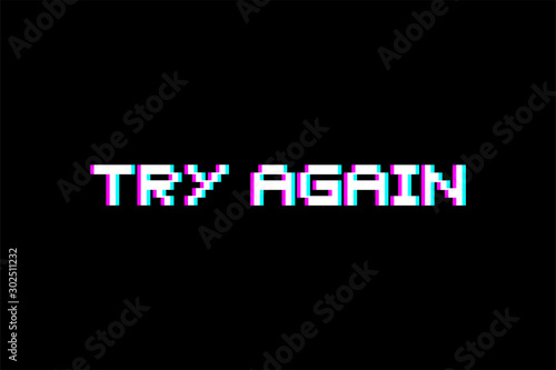 try again message