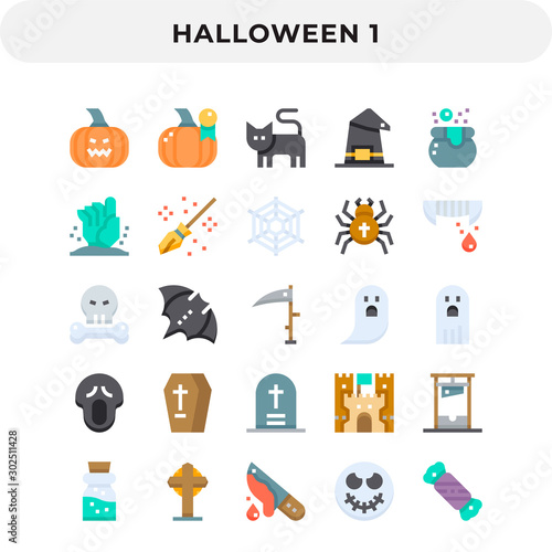 Flat Icons Pack for UI. Pixel perfect vector icon set for web design and website application.