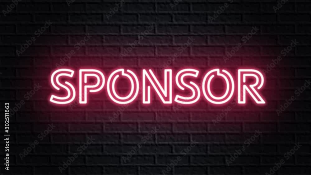red neon video animation sponsor red neon video animation sponsor