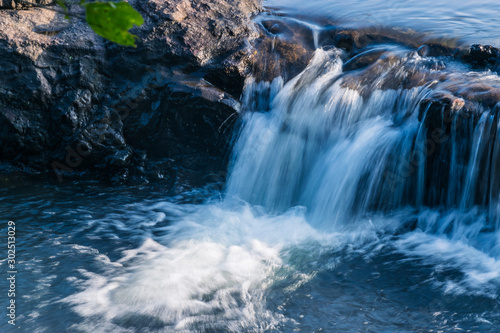 A small waterfall in rural India