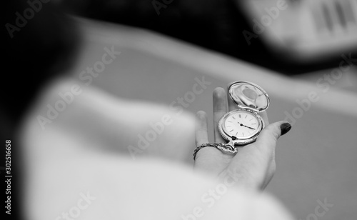 watch in a female hand