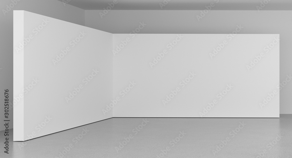 High definition empty white room, 3d rendering High definition empty white room, 3d rendering