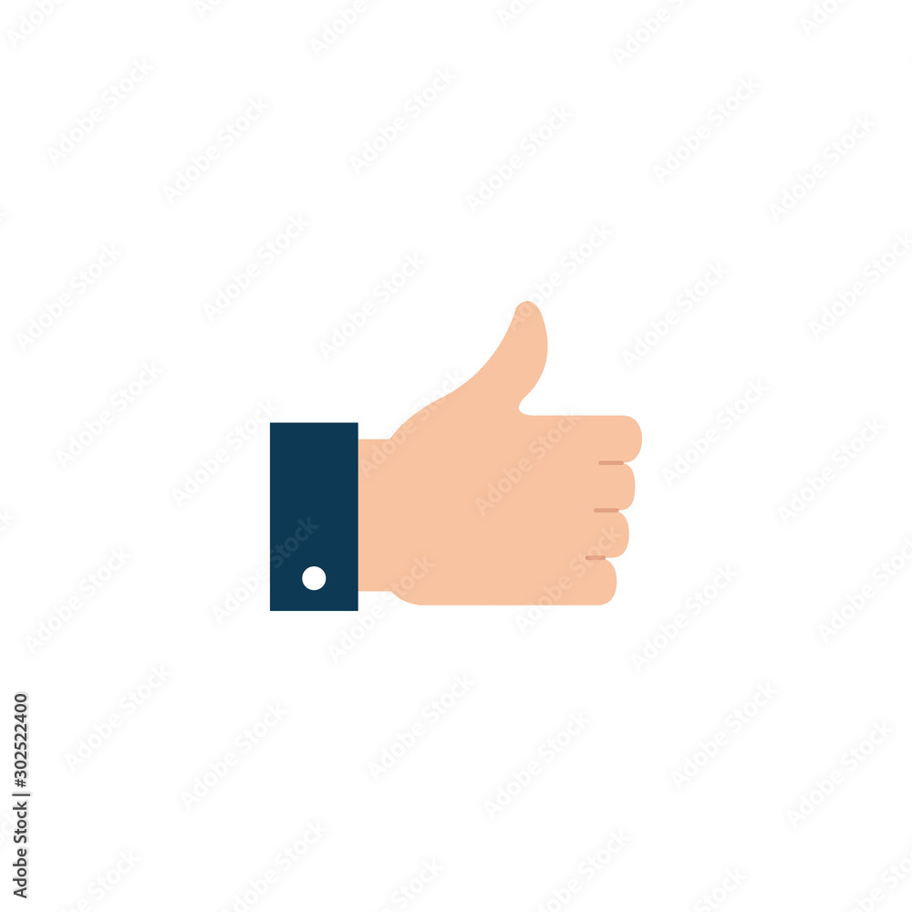 Isolated hand signal icon flat design Isolated hand signal icon flat design
