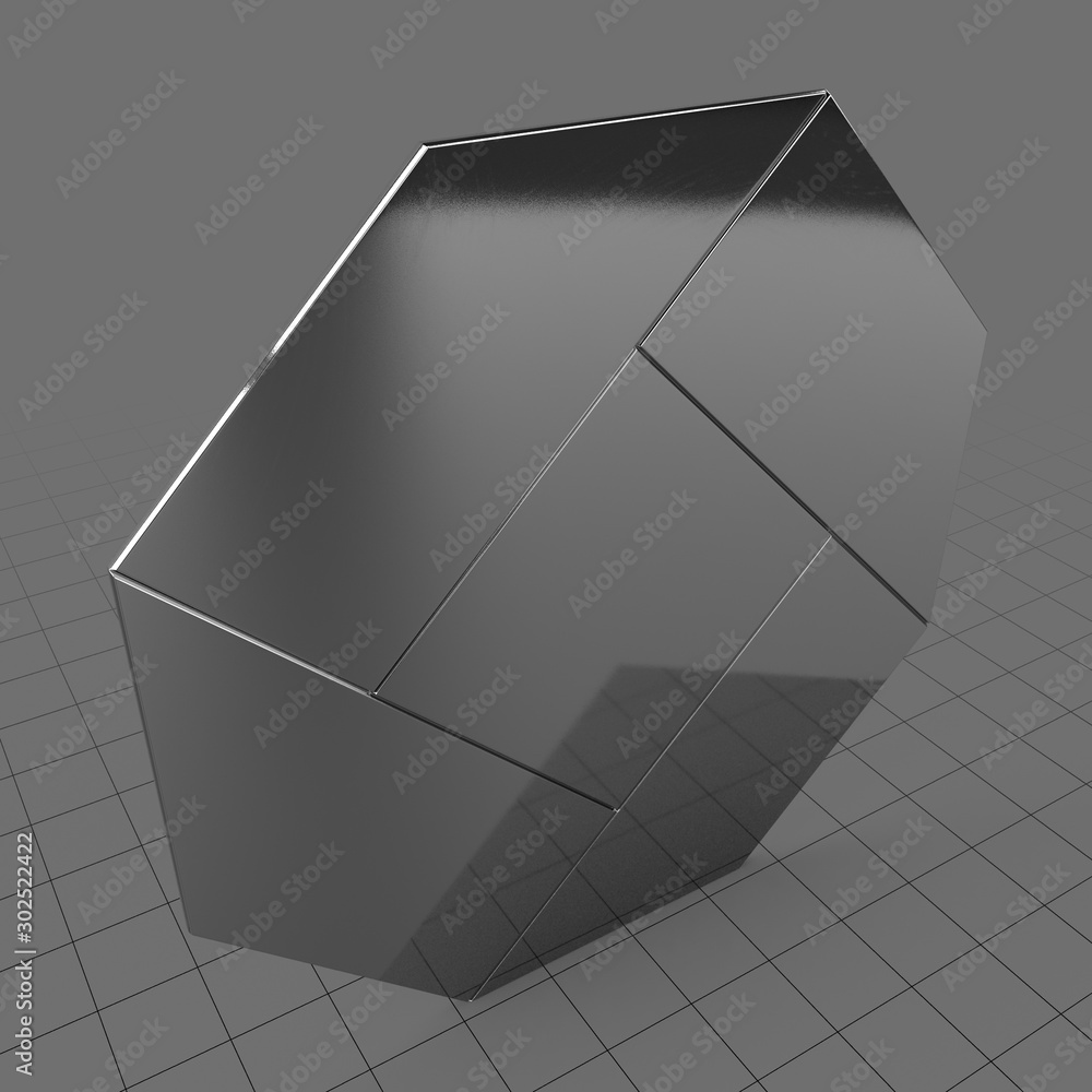 Octagonal mirror Stock 3D asset | Adobe Stock
