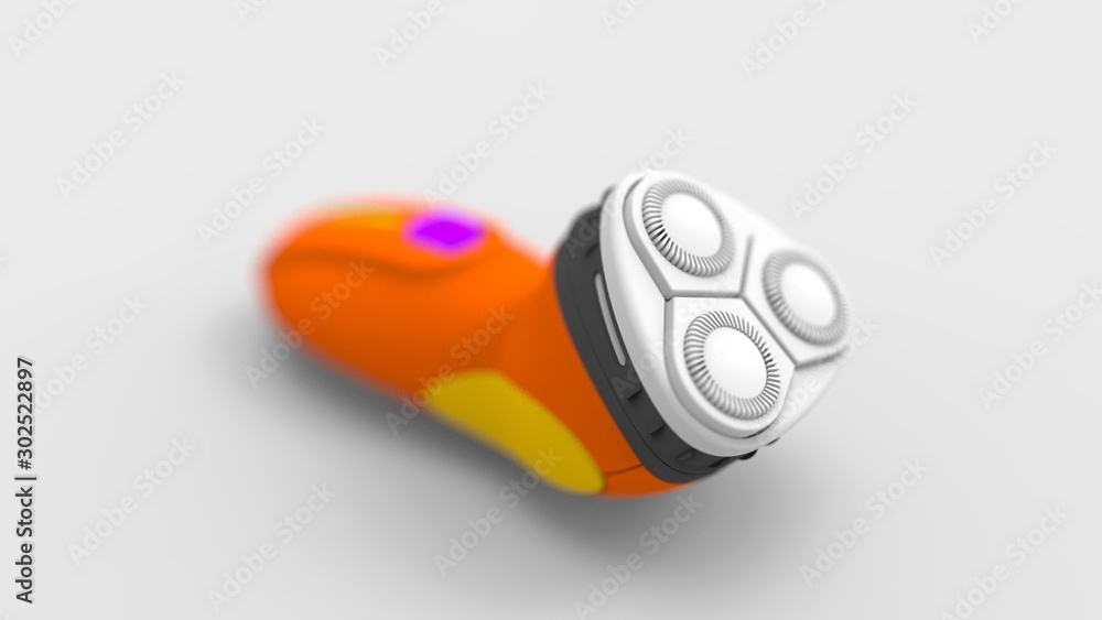 3d rendering of a shaving machine isolated in studio background 3d rendering of a shaving machine isolated in studio background