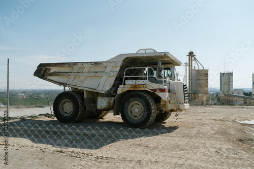 Cargo truck in a quarry