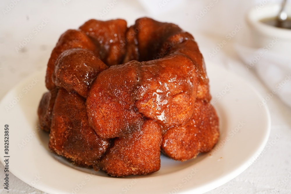 Homemade Mini Monkey bread, selective focus Homemade Mini Monkey bread, selective focus