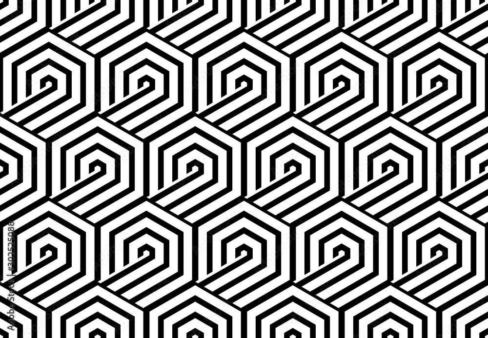 Abstract geometric pattern with stripes, lines. Seamless vector background. White and black ornament. Simple lattice graphic design Abstract geometric pattern with stripes, lines. Seamless vector background. White and black ornament. Simple lattice graphic design