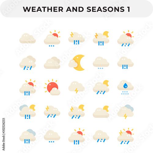 Flat Icons Pack for UI. Pixel perfect vector icon set for web design and website application.