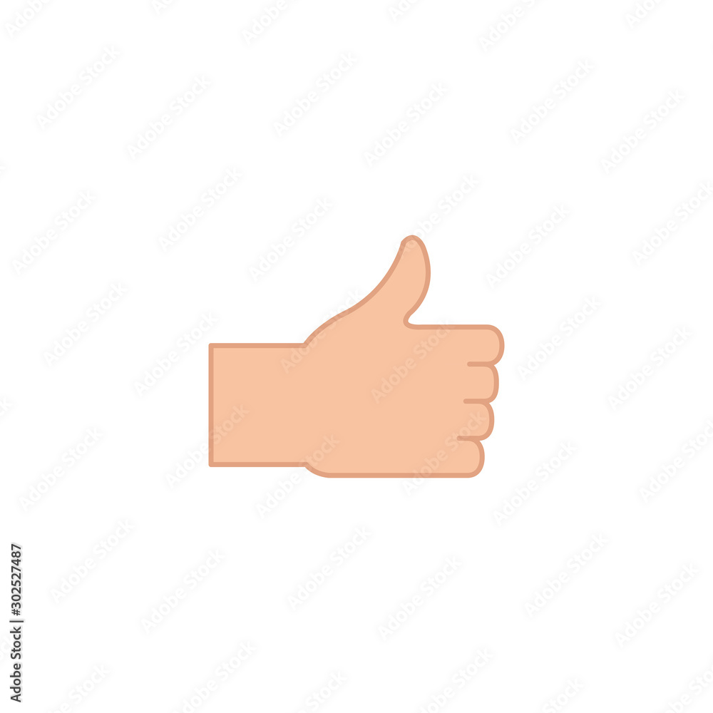 Isolated hand signal icon fill design Isolated hand signal icon fill design