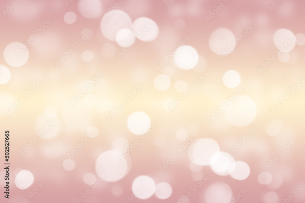 Beautiful soft Abstract bokeh gradient yellow lights background