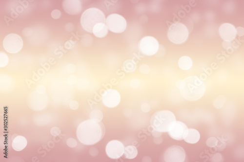 Beautiful soft Abstract bokeh gradient yellow lights background