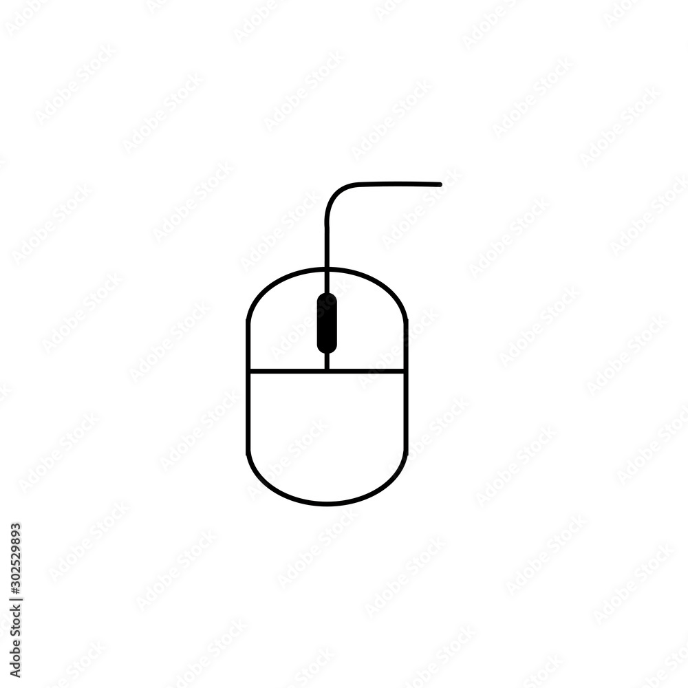 Digital mouse icon line design Digital mouse icon line design
