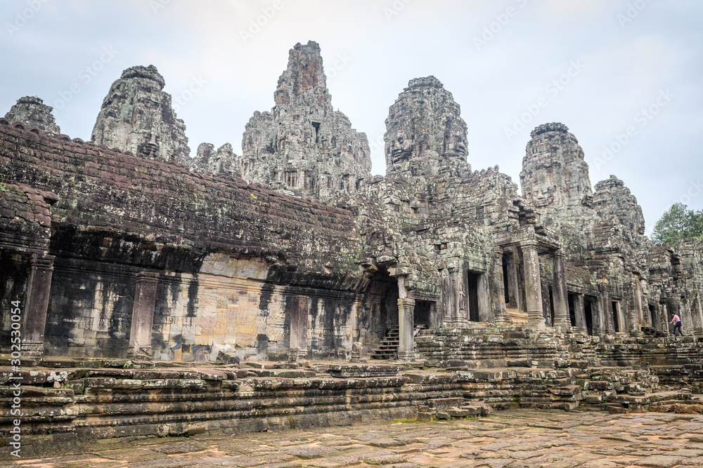 ruins of angkor wat complex at cambodia