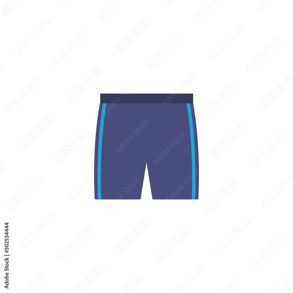Isolated gym pants flat design Isolated gym pants flat design