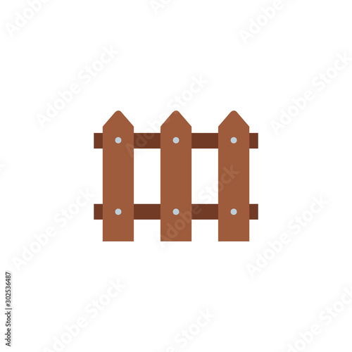 Isolated fence icon flat design
