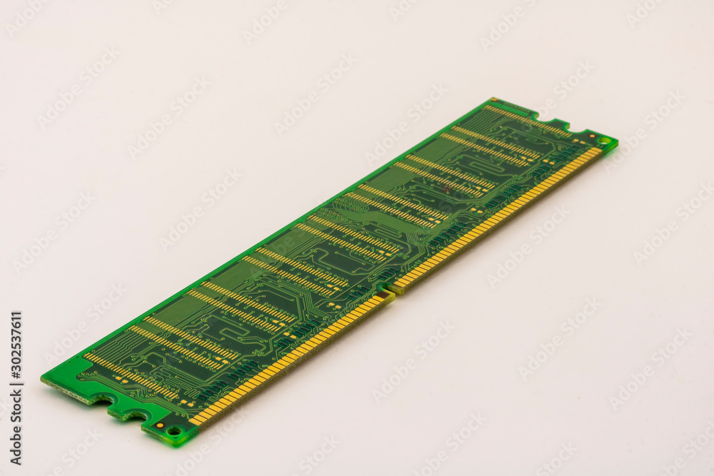 chipset close up isolated, microelectronic DDR chip on a white background , RAM macro , computer circuit detail , DDR board chipset close up isolated, microelectronic DDR chip on a white background , RAM macro , computer circuit detail , DDR board