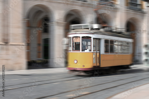 Tram in Lisbon, Portugal © GVictoria