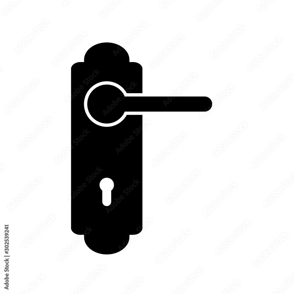 lock vector icon, door handle icon in trendy flat style lock vector icon, door handle icon in trendy flat style