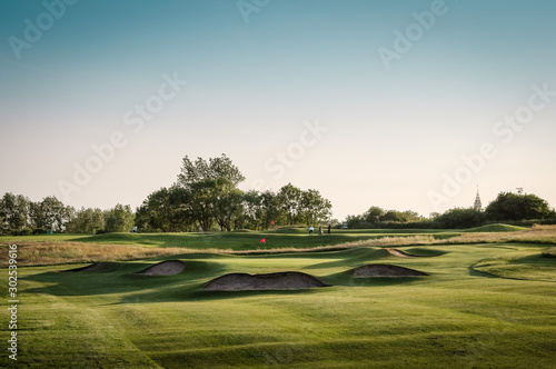 Fotografie The 10th Hole on Stanley Park Golf Course. Blackpool,UK