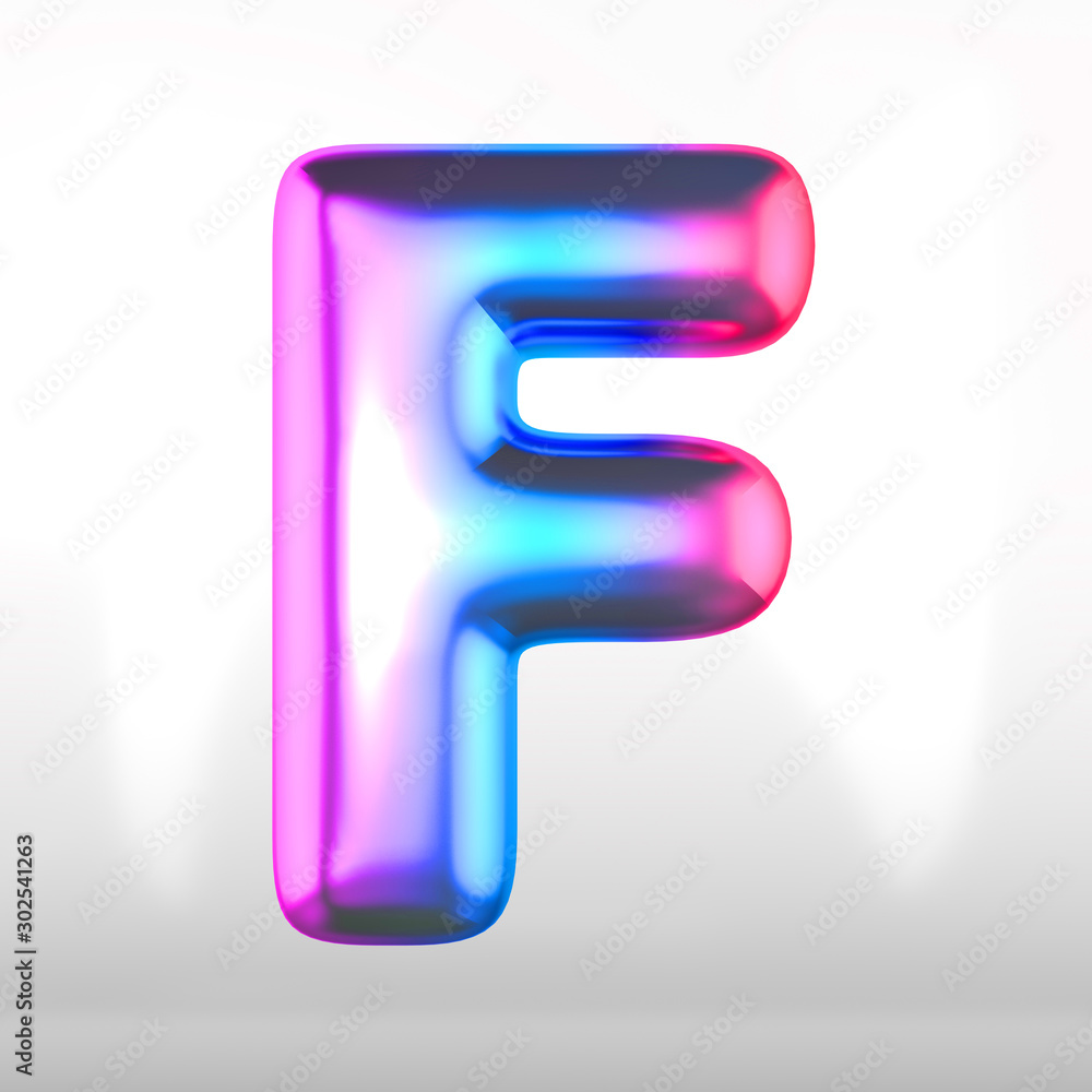 Holographic english alphabet uppercase isolated on white. 3D rendered multicolor glossy alphabet type for poster, banner, advertisement, decoration. Holographic english alphabet uppercase isolated on white. 3D rendered multicolor glossy alphabet type for poster, banner, advertisement, decoration.